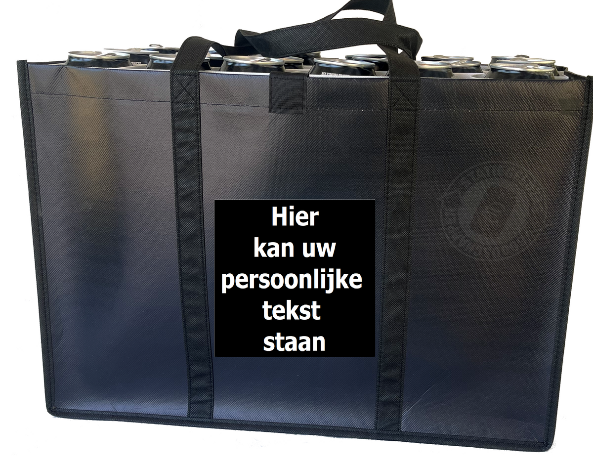 Laat je tas personaliseren met je eigen tekst!