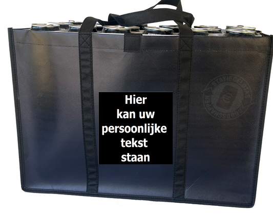 Laat je tas personaliseren met je eigen tekst!